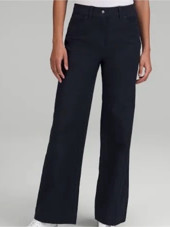 lululemon athletica Pants - lululemon athletica Black High-Rise Wide Leg Cropped Pants